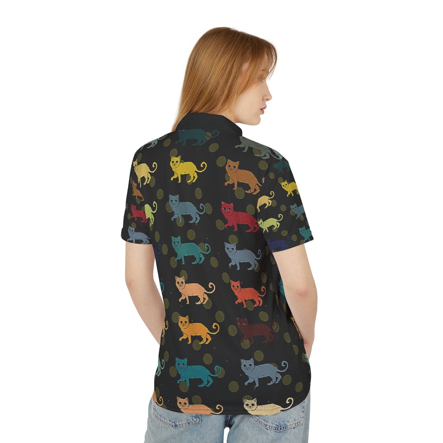 All Over Cat Pattern - Polo